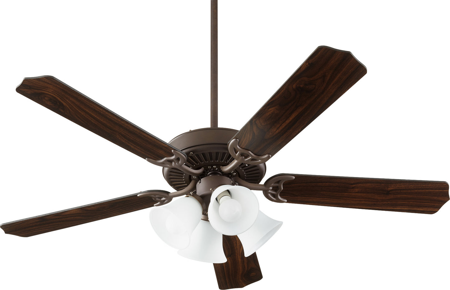 Quorum - 7525-086 - 52"Ceiling Fan - Capri IX - Oiled Bronze w/ Satin Opal