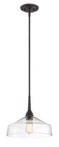 Designers Fountain - 90232-SB - One Light Pendant - Foundry - Satin Bronze