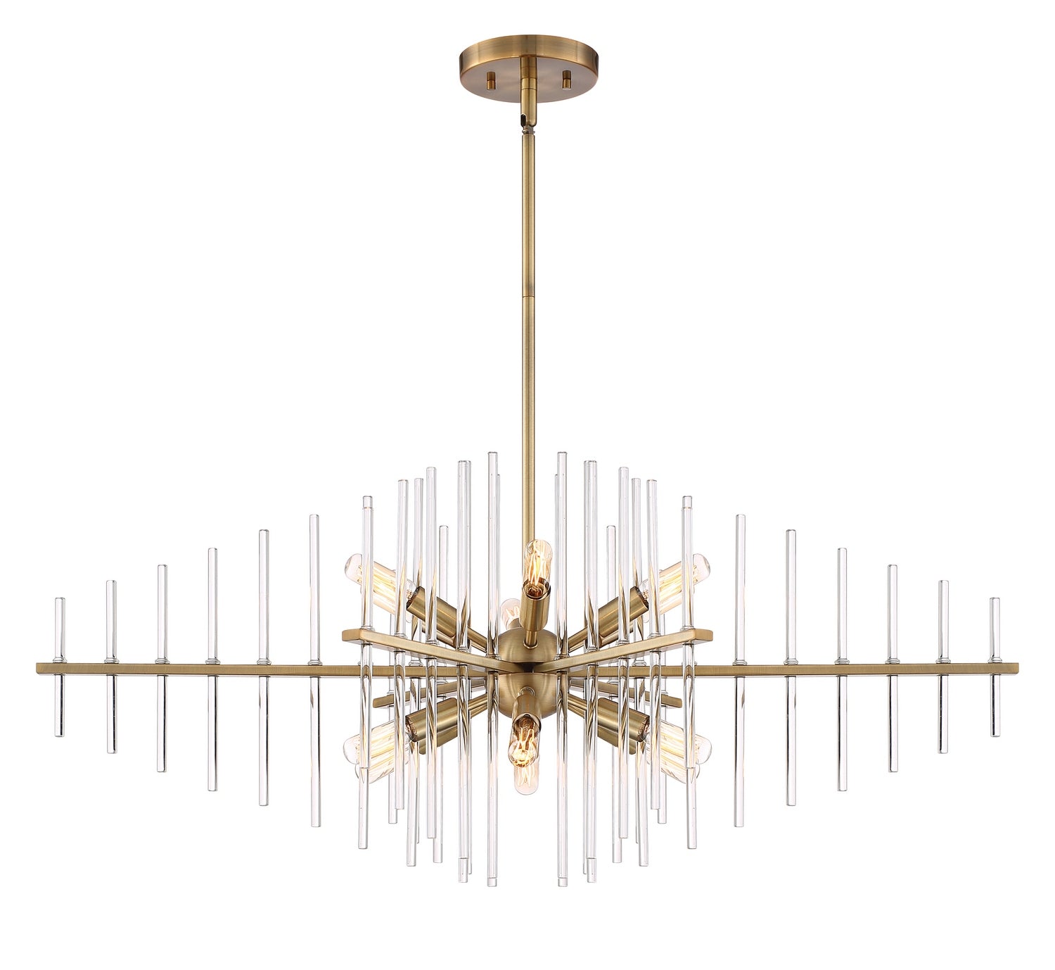 Designers Fountain - 90438-BAB - 12 Light Island Pendant - Reeve - Burnished Antique Brass