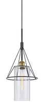 Cal Lighting - FX-3653-1 - One Light Chandelier - Antique Brass/Black