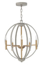 Hinkley - 3466CG - LED Foyer Pendant - Euclid - Cement Gray