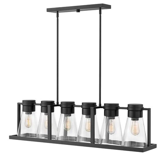 Hinkley - 63306BK-CL - LED Linear Chandelier - Refinery - Black