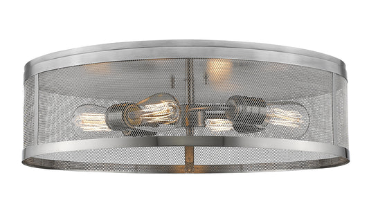 Z-Lite - 331F21-BN - Four Light Flush Mount - Meshsmith - Brushed Nickel