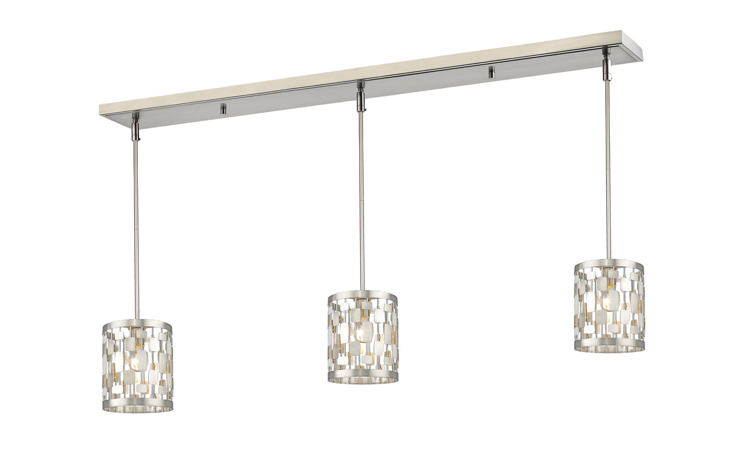 Z-Lite - 430MP-3BN - One Light Linear Chandelier - Almet - Brushed Nickel