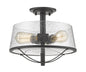 Z-Lite - 444SF-BRZ - Three Light Semi Flush Mount - Mariner - Bronze