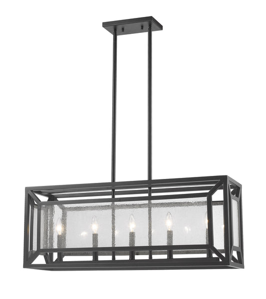 Z-Lite - 6005-33BRZ - Five Light Linear Chandelier - Braum - Bronze