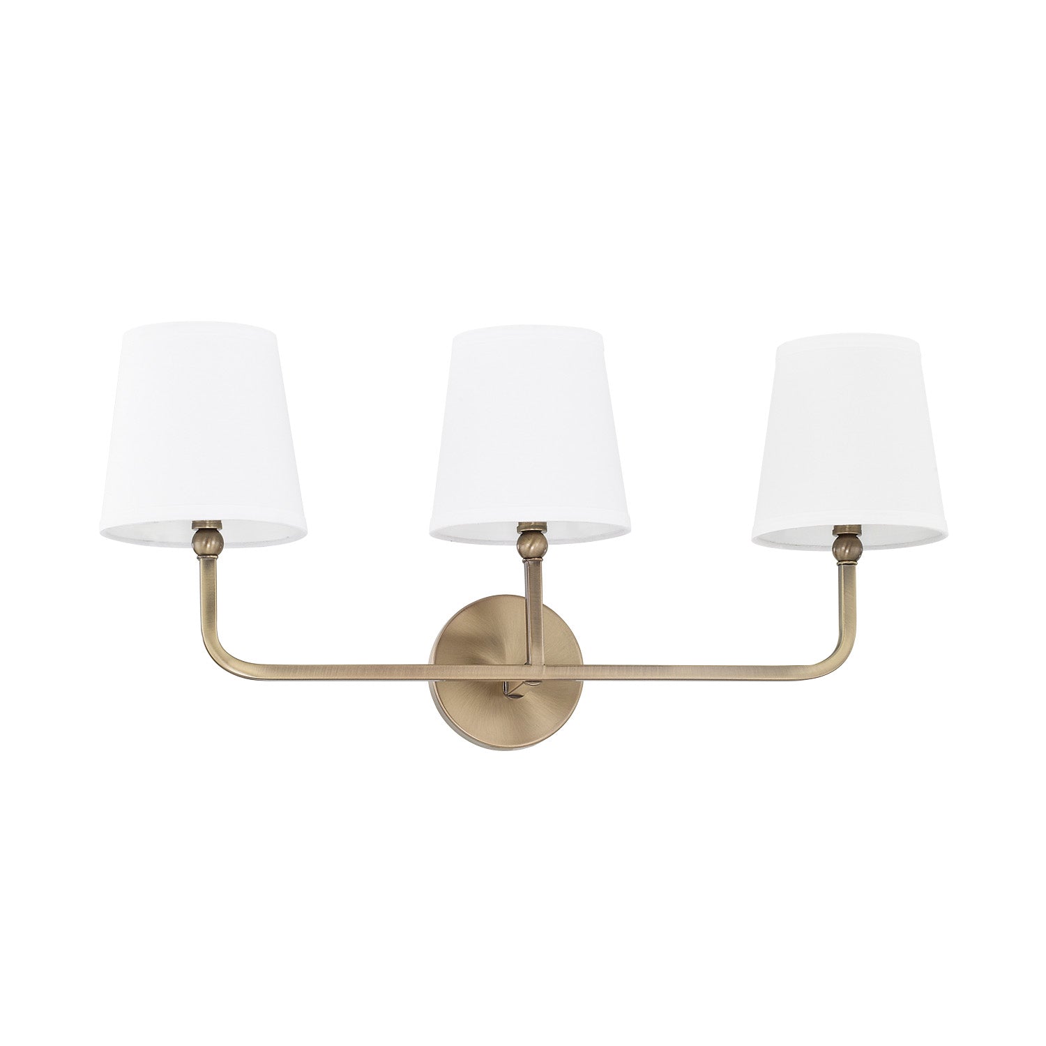 Capital Lighting - 119331AD-674 - Three Light Vanity - Dawson - Aged Brass