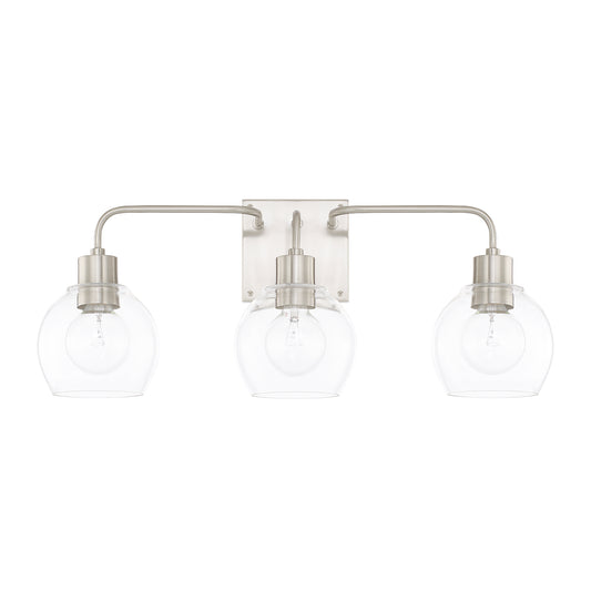 Capital Lighting - 120031BN-426 - Three Light Vanity - Tanner - Brushed Nickel