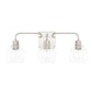 Capital Lighting - 120031BN-426 - Three Light Vanity - Tanner - Brushed Nickel