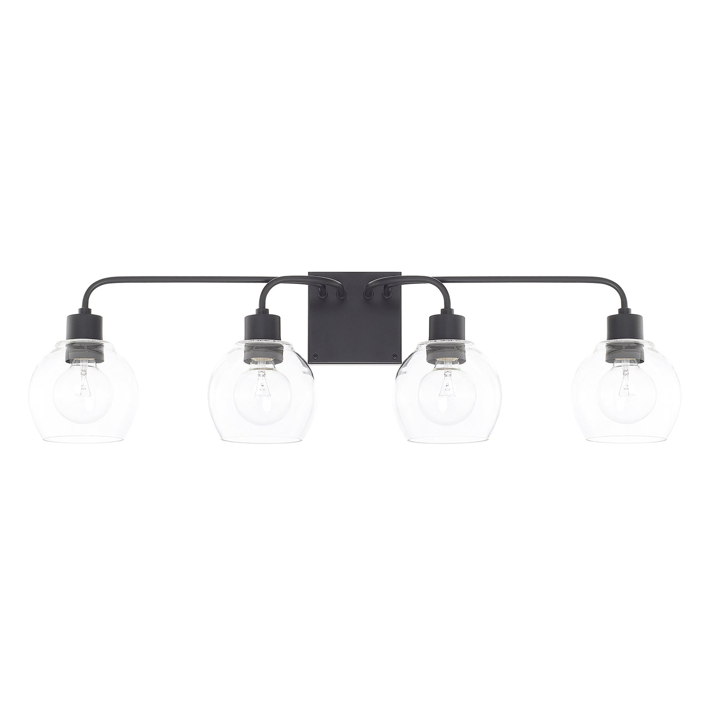 Capital Lighting - 120041MB-426 - Four Light Vanity - Tanner - Matte Black