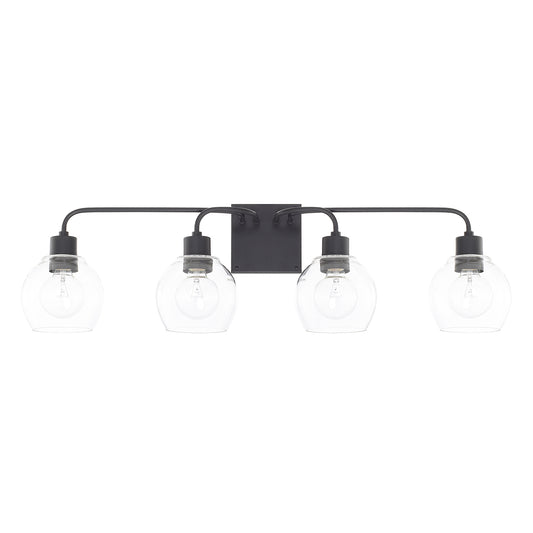 Capital Lighting - 120041MB-426 - Four Light Vanity - Tanner - Matte Black