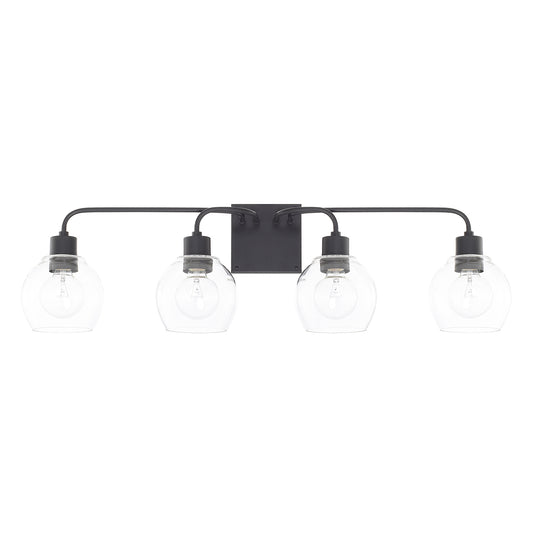 Capital Lighting - 120041MB-426 - Four Light Vanity - Tanner - Matte Black