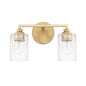 Capital Lighting - 120521CG-422 - Two Light Vanity - Milan - Capital Gold