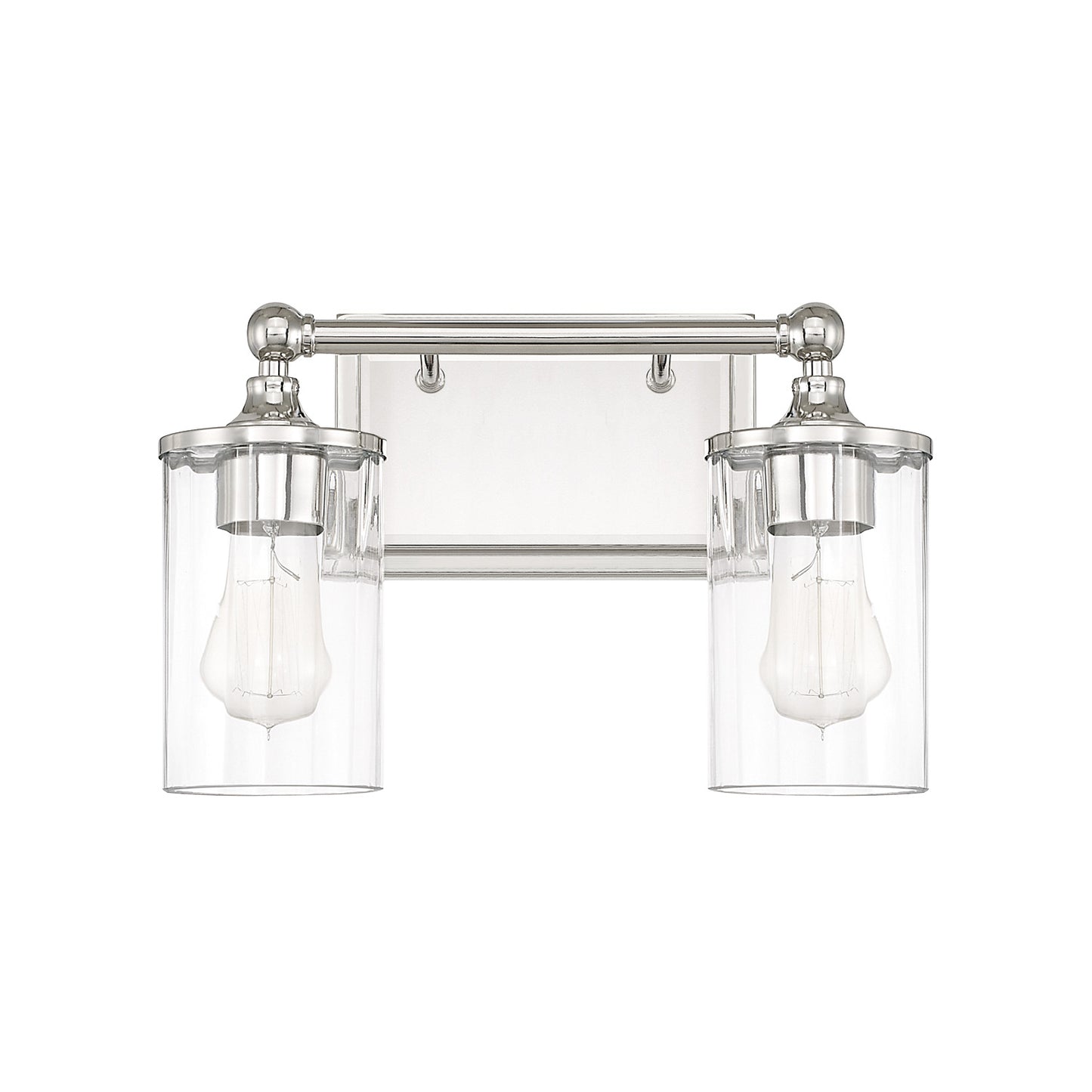 Capital Lighting - 120721PN-423 - Two Light Vanity - Camden - Polished Nickel