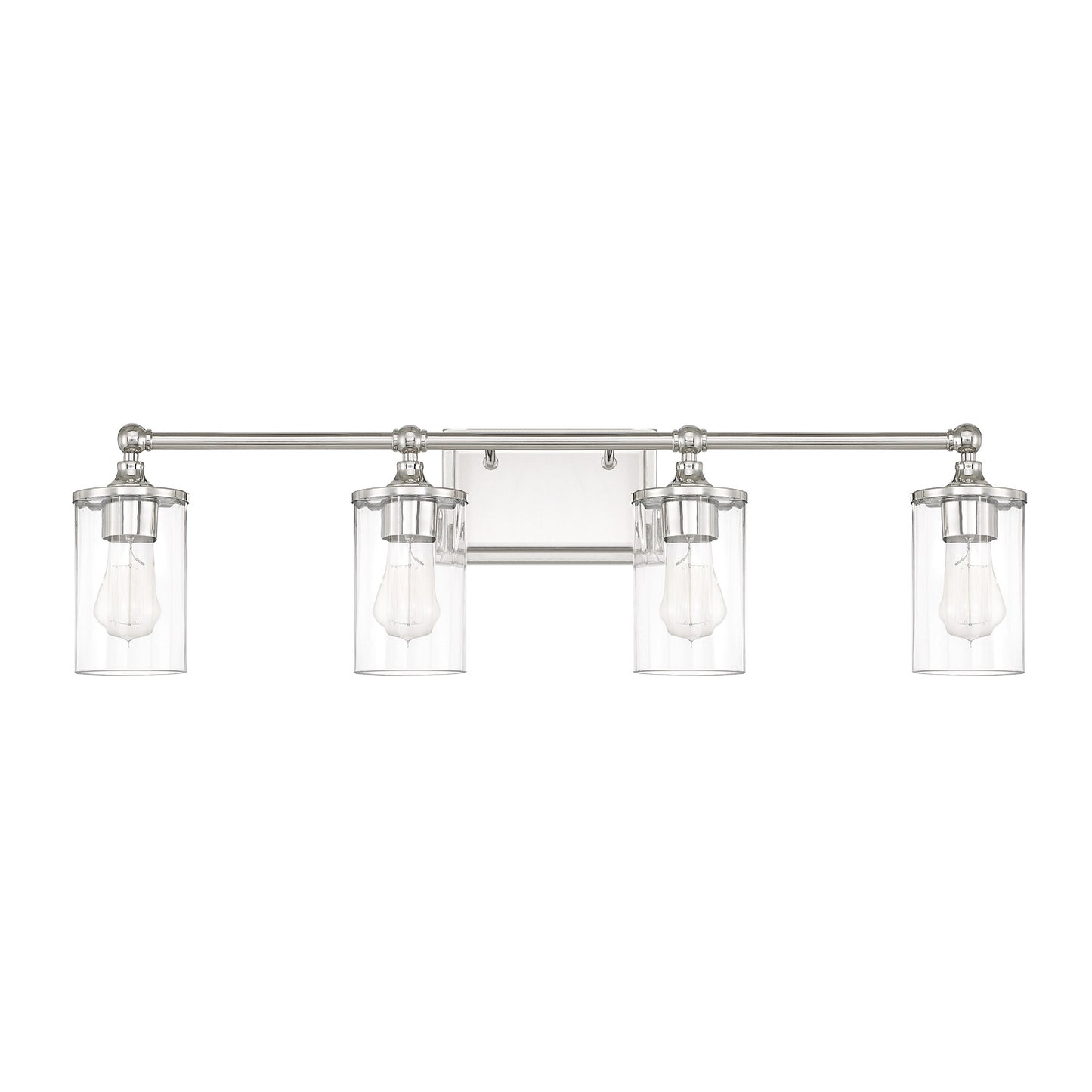 Capital Lighting - 120741PN-423 - Four Light Vanity - Camden - Polished Nickel