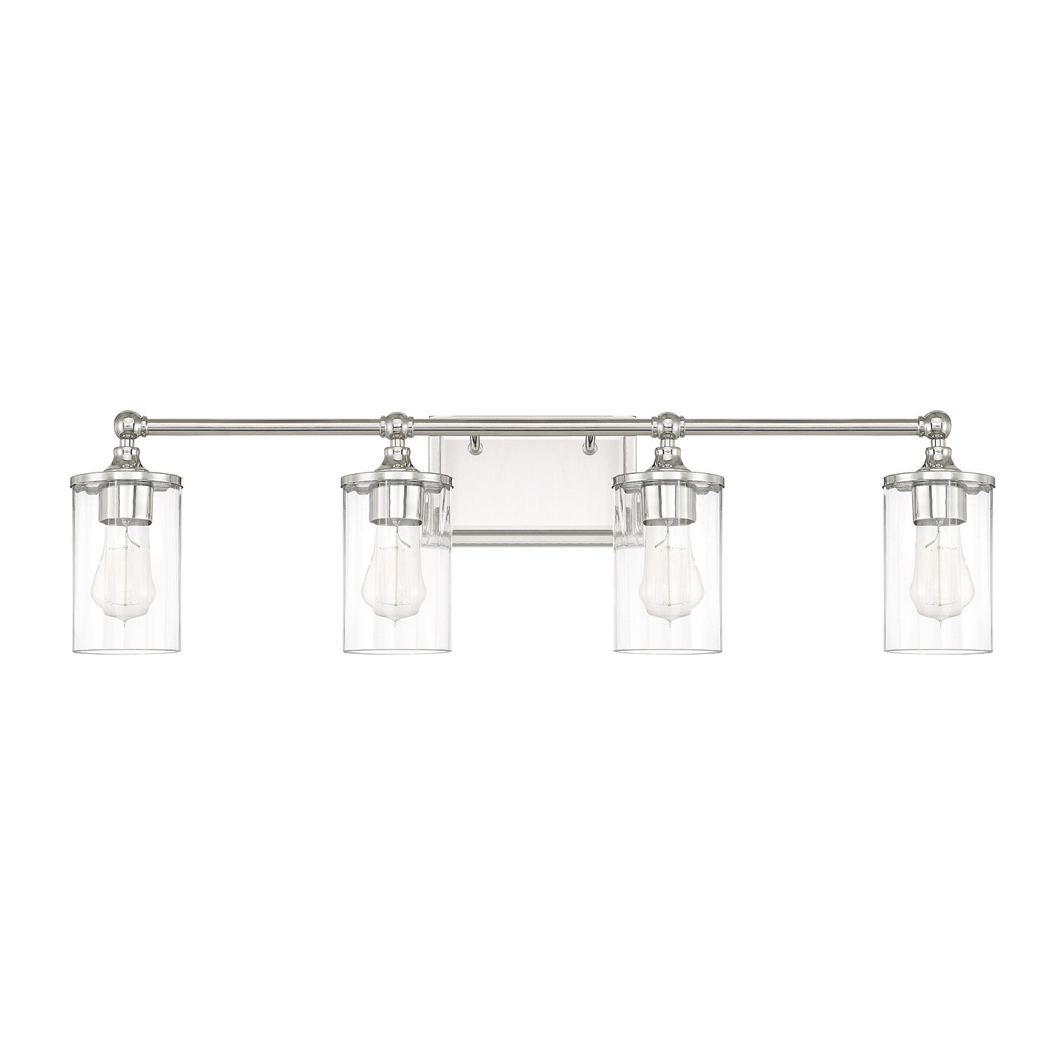 Capital Lighting - 120741PN-423 - Four Light Vanity - Camden - Polished Nickel