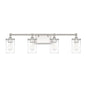 Capital Lighting - 120741PN-423 - Four Light Vanity - Camden - Polished Nickel