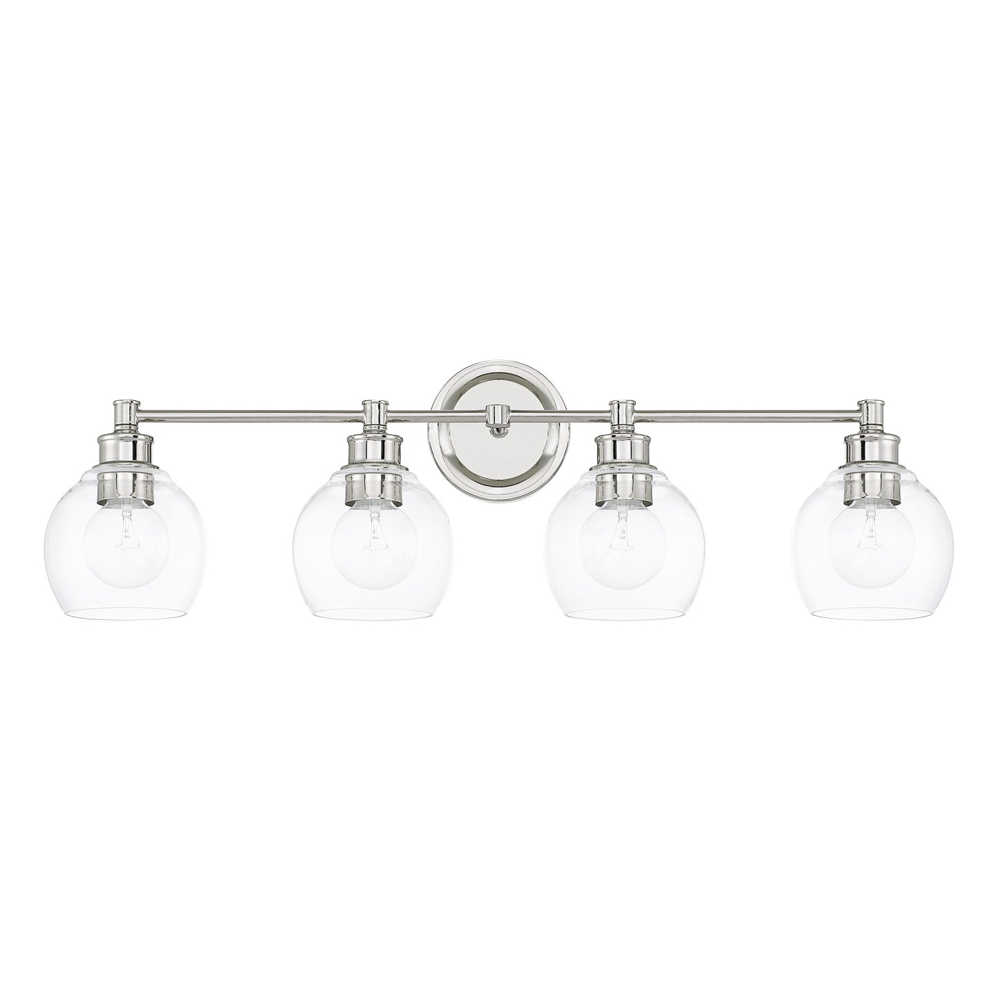 Capital Lighting - 121141PN-426 - Four Light Vanity - Mid Century - Polished Nickel