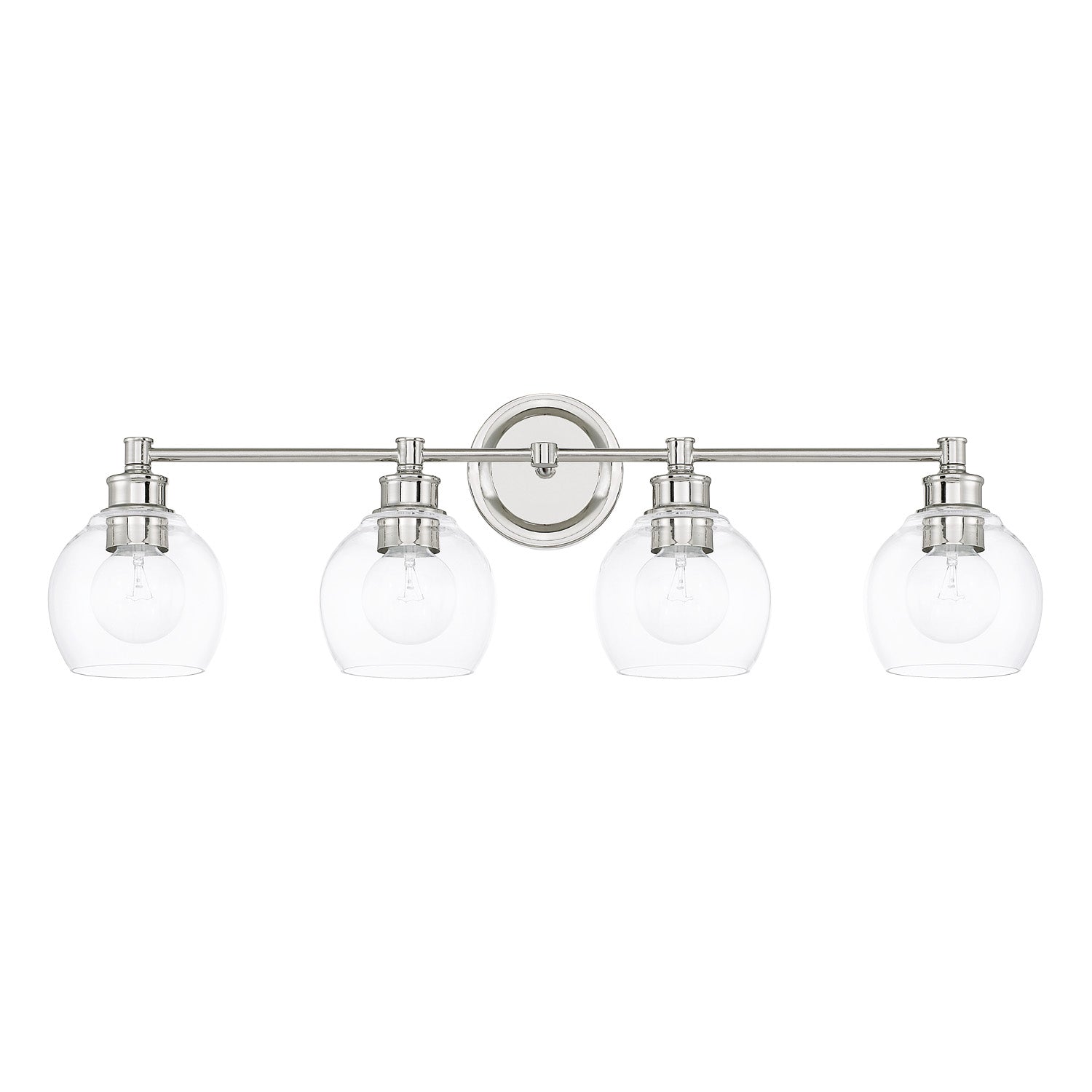 Capital Lighting - 121141PN-426 - Four Light Vanity - Mid Century - Polished Nickel