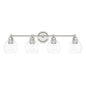 Capital Lighting - 121141PN-426 - Four Light Vanity - Mid Century - Polished Nickel