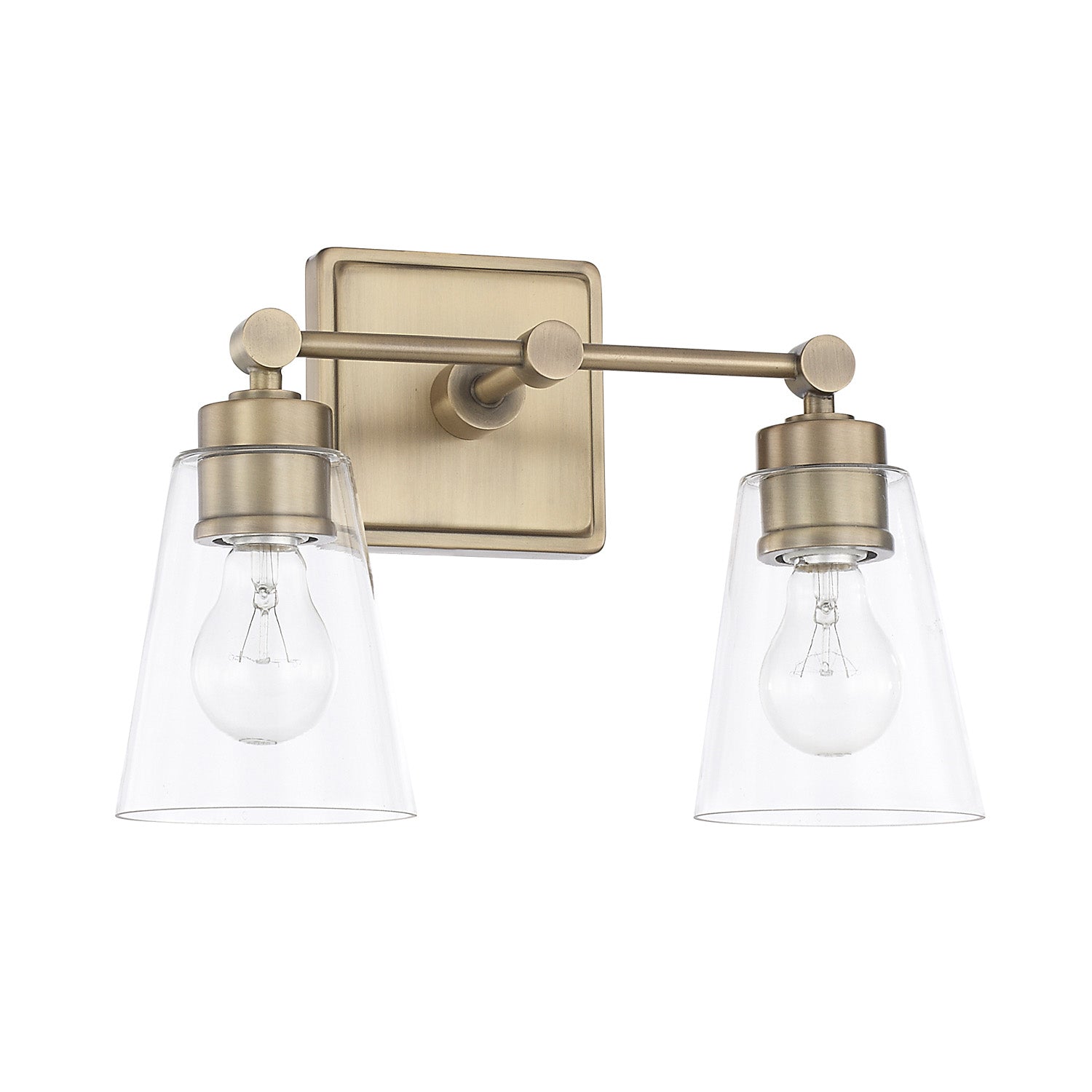 Capital Lighting - 121821AD-432 - Two Light Vanity - Rory - Aged Brass