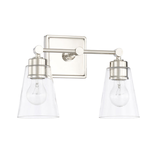 Capital Lighting - 121821PN-432 - Two Light Vanity - Rory - Polished Nickel