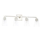 Capital Lighting - 121841PN-432 - Four Light Vanity - Rory - Polished Nickel