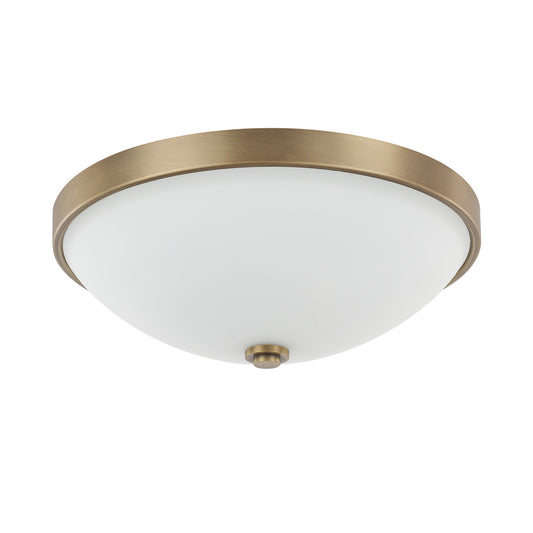 Capital Lighting - 2323AD-SW - Two Light Flush Mount - Perkins - Aged Brass