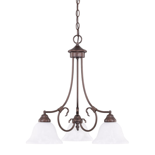 Capital Lighting - 3224BZ-220 - Three Light Chandelier - Hometown - Bronze