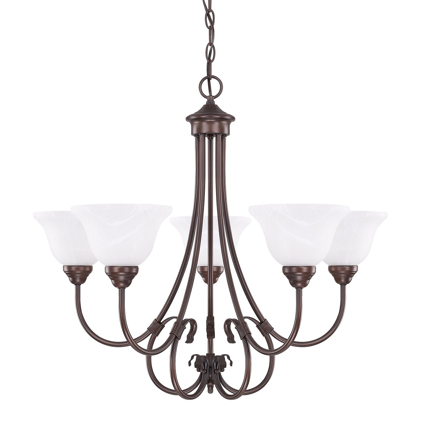 Capital Lighting - 3226BZ-220 - Five Light Chandelier - Hometown - Bronze