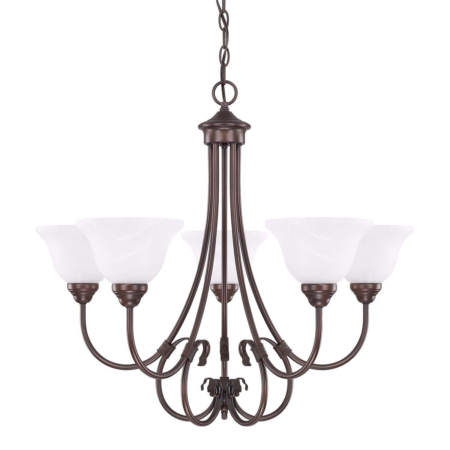 Capital Lighting - 3226BZ-220 - Five Light Chandelier - Hometown - Bronze