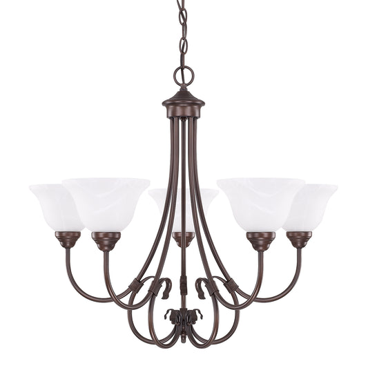 Capital Lighting - 3226BZ-220 - Five Light Chandelier - Hometown - Bronze