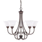 Capital Lighting - 3226BZ-220 - Five Light Chandelier - Hometown - Bronze