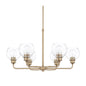 Capital Lighting - 421161AD-426 - Six Light Chandelier - Mid Century - Aged Brass