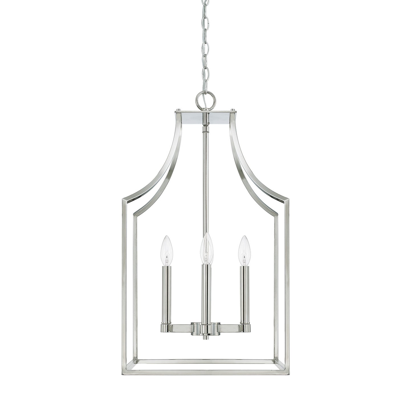 Capital Lighting - 520443PN - Four Light Foyer Pendant - Wright - Polished Nickel