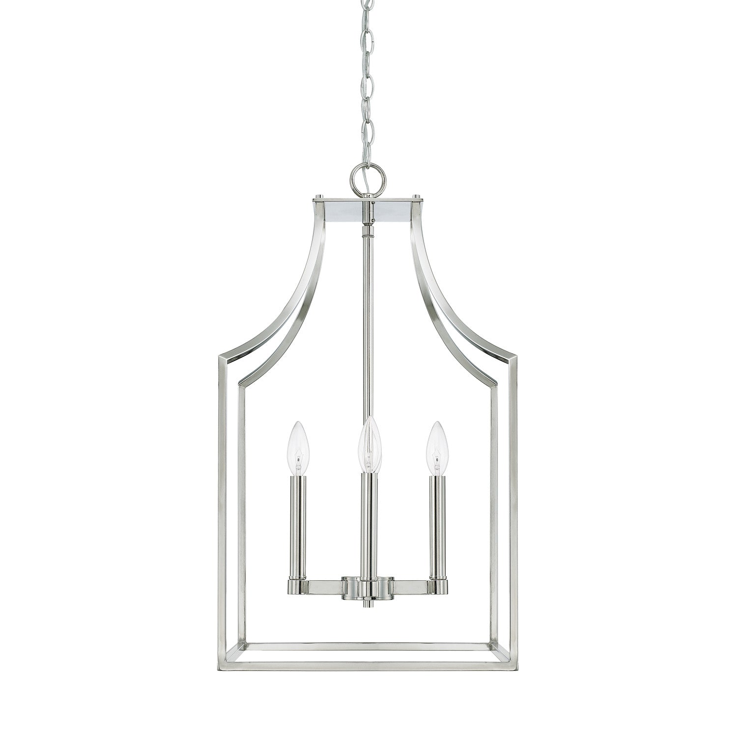 Capital Lighting - 520443PN - Four Light Foyer Pendant - Wright - Polished Nickel