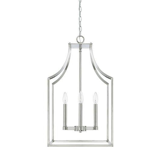 Capital Lighting - 520443PN - Four Light Foyer Pendant - Wright - Polished Nickel