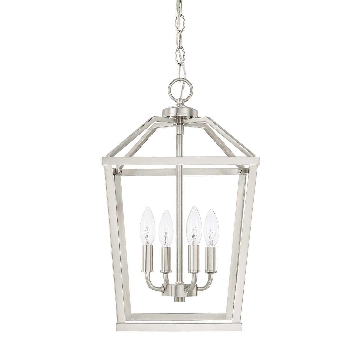 Capital Lighting - 522741BN - Four Light Foyer Pendant - Birch - Brushed Nickel