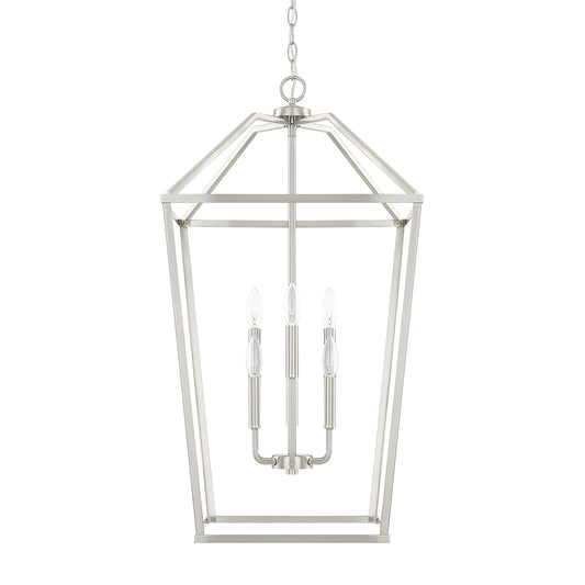 Capital Lighting - 522761BN - Six Light Foyer Pendant - Birch - Brushed Nickel
