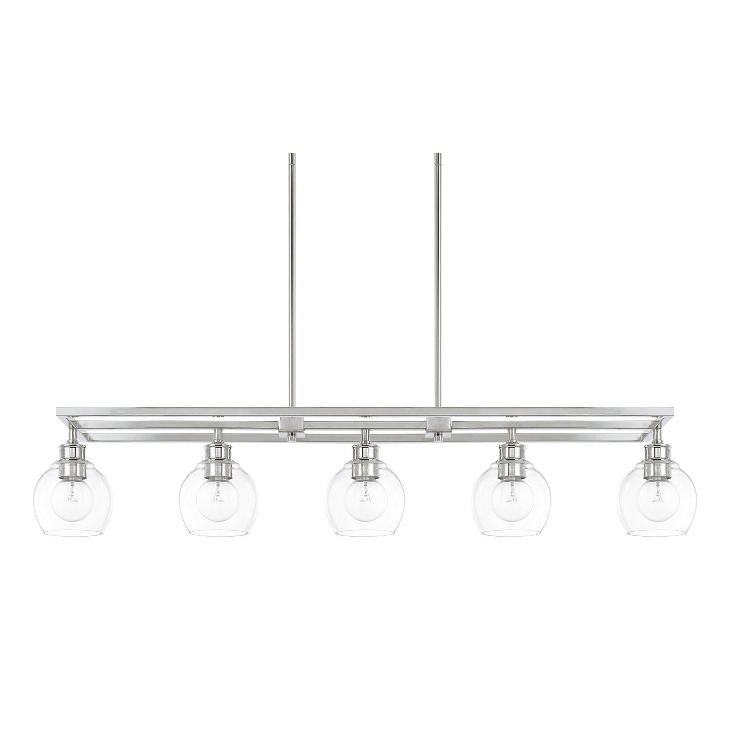 Capital Lighting - 821151PN-426 - Five Light Island Pendant - Mid Century - Polished Nickel