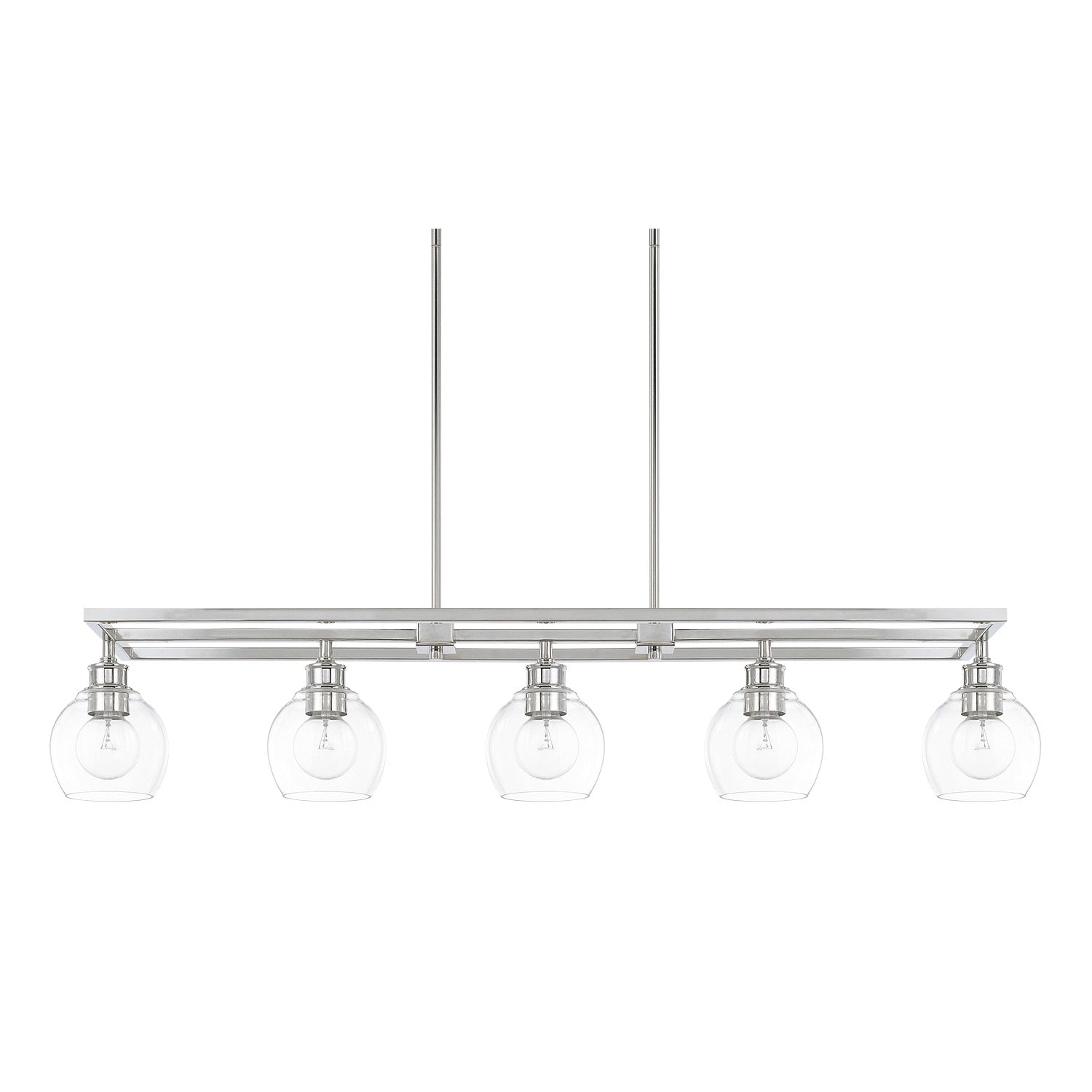 Capital Lighting - 821151PN-426 - Five Light Island Pendant - Mid Century - Polished Nickel