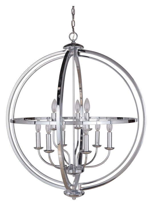 Craftmade - 40139-CH - Nine Light Foyer Pendant - Berkeley - Chrome