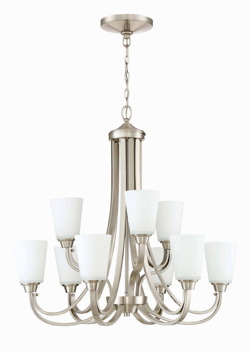 Craftmade - 41929-BNK - Nine Light Chandelier - Grace - Brushed Polished Nickel