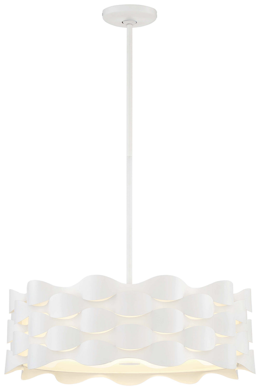 George Kovacs - P1304-655-L - LED Pendant - Coastal Current - Sand White