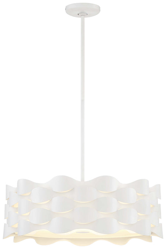 George Kovacs - P1304-655-L - LED Pendant - Coastal Current - Sand White