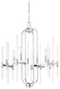 Minka-Lavery - 3094-77 - Four Light Chandelier - Pillar - Chrome