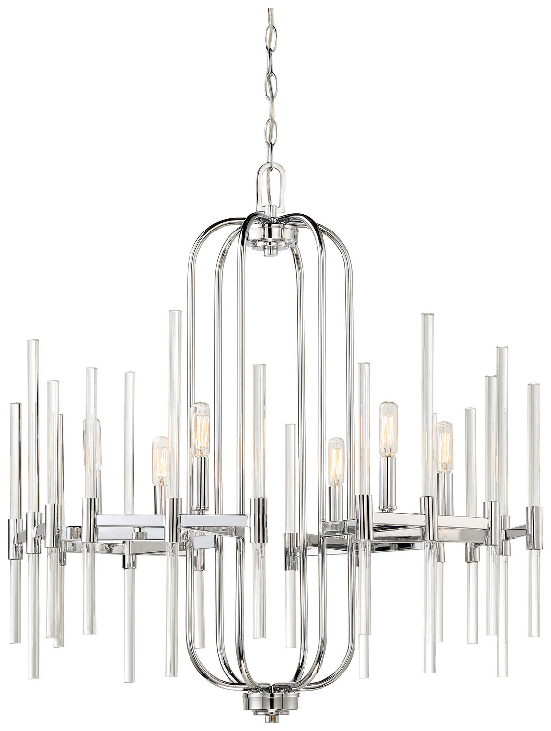 Minka-Lavery - 3097-77 - Six Light Chandelier - Pillar - Chrome