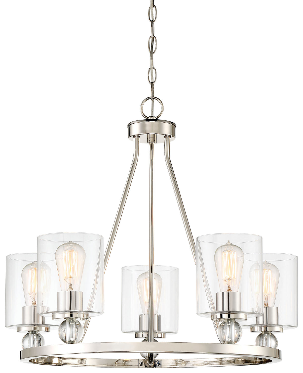 Minka-Lavery - 3075-613 - Five Light Chandelier - Studio 5 - Polished Nickel