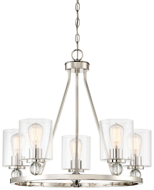 Minka-Lavery - 3075-613 - Five Light Chandelier - Studio 5 - Polished Nickel