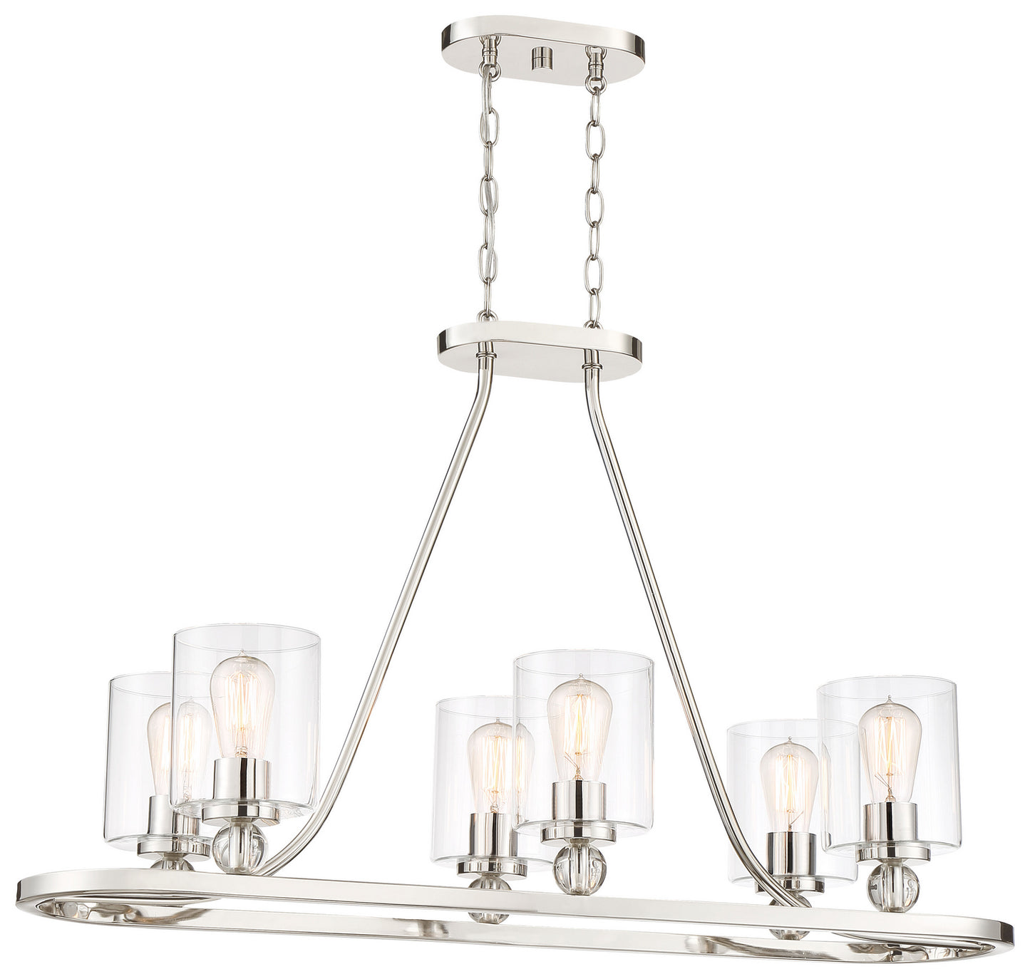 Minka-Lavery - 3076-613 - Six Light Island Pendant - Studio 5 - Polished Nickel